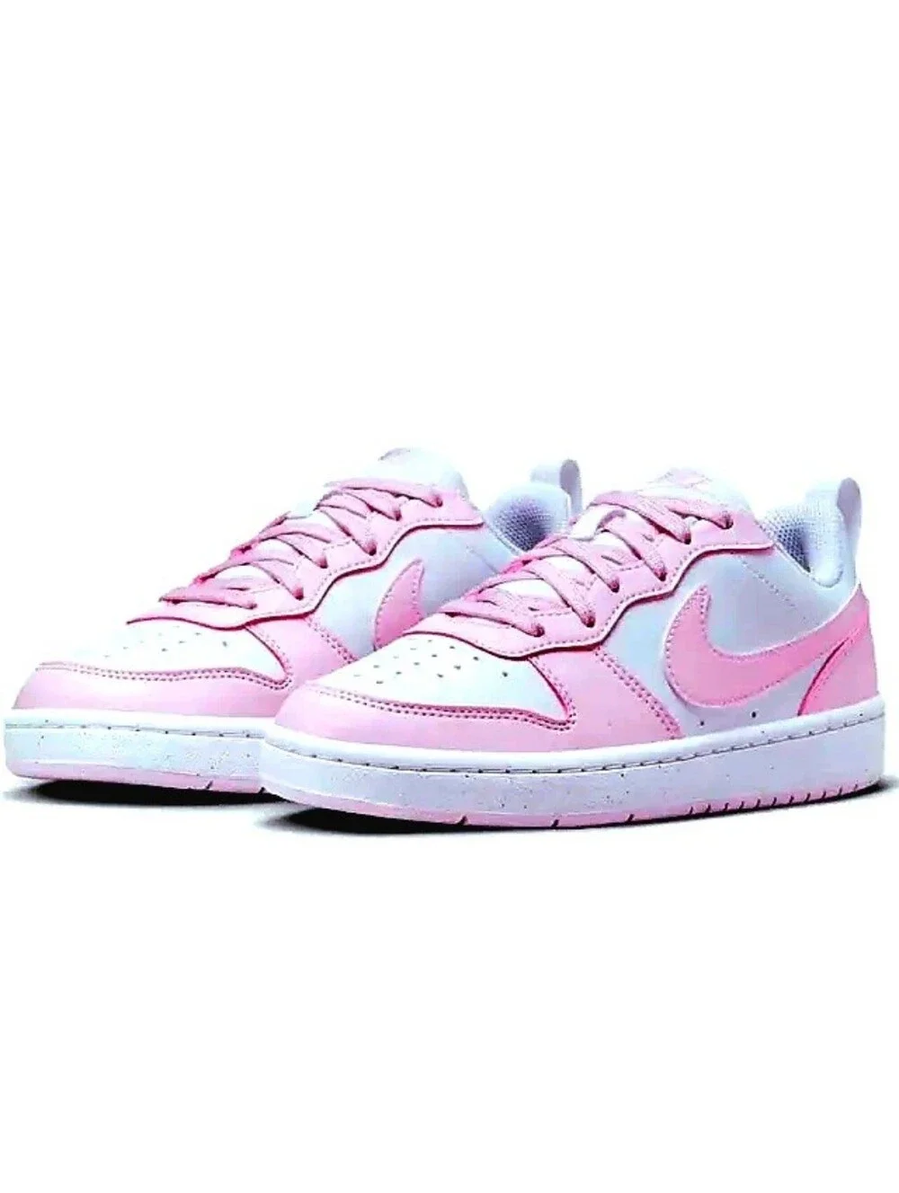 NEW Nike Borough Mid 2White/Pink DV5456-Big Kid 6.5Y == Women Size 8 Comfortbly